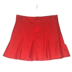 Title Nine Skort Sz 12 Athletic Tennis Pickleball Athleisure Active Red Strechy‎